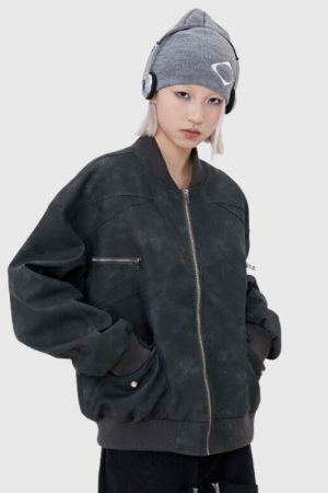 Style Core Aesthetics, New Style Trends Vintage Cropped High Street Flight Jacket