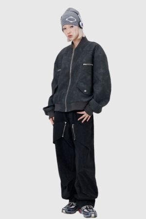 Style Core Aesthetics, New Style Trends Vintage Cropped High Street Flight Jacket