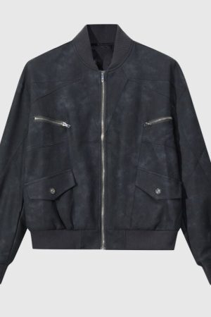 Style Core Aesthetics, New Style Trends Vintage Cropped High Street Flight Jacket