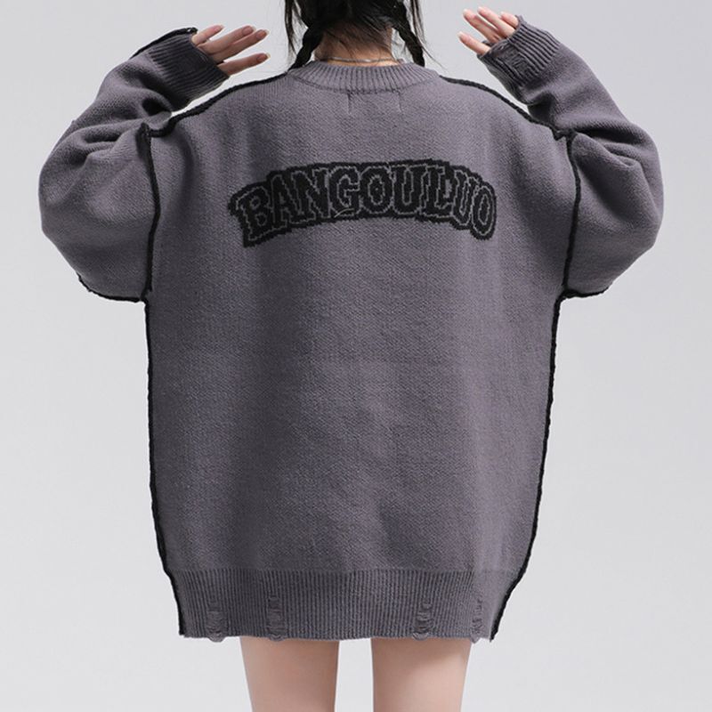 Style Core Aesthetics, New Style Trends Vintage Cross Pattern Embroidered Sweater Style Core Aesthetics, New Style Trends Vintage Cross Pattern Embroidered Sweater