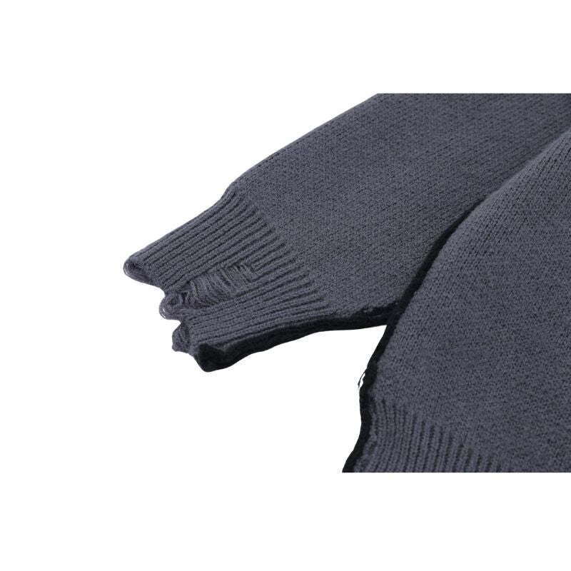 Style Core Aesthetics, New Style Trends Vintage Cross Pattern Embroidered Sweater Style Core Aesthetics, New Style Trends Vintage Cross Pattern Embroidered Sweater