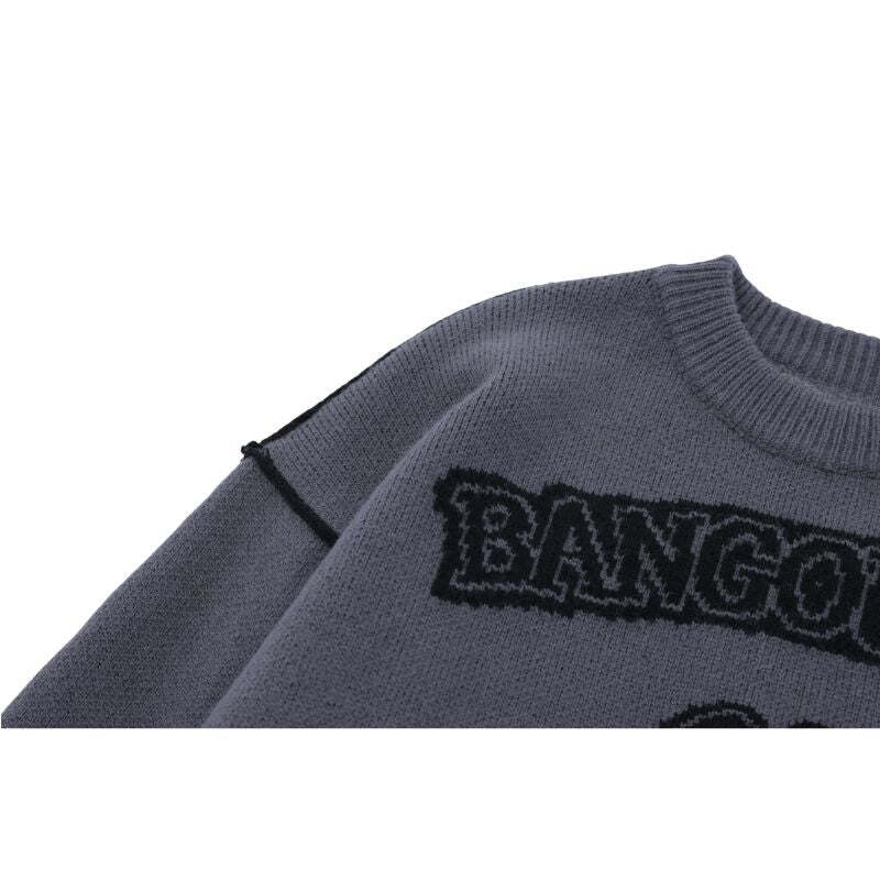 Style Core Aesthetics, New Style Trends Vintage Cross Pattern Embroidered Sweater Style Core Aesthetics, New Style Trends Vintage Cross Pattern Embroidered Sweater