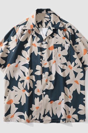 Style Core Aesthetics, New Style Trends Vintage Daisy Summer Shirts