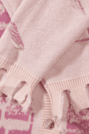 Style Core Aesthetics, New Style Trends Vintage Distressed Knit Cardigan