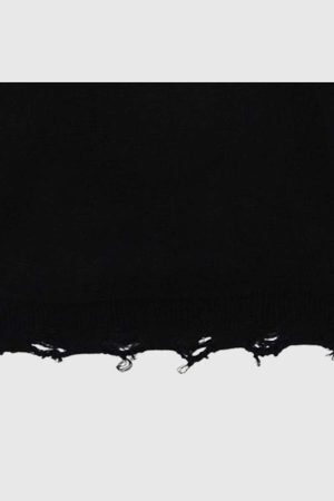 Style Core Aesthetics, New Style Trends Vintage Distressed Knit Sweater