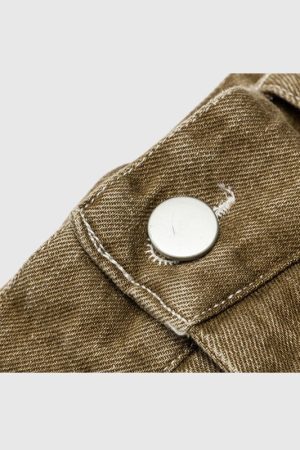 Style Core Aesthetics, New Style Trends Vintage Distressed Solid Jorts