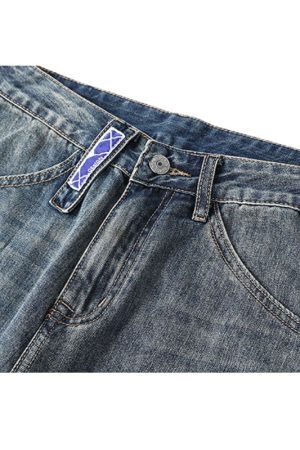 Style Core Aesthetics, New Style Trends Vintage Distressed Washed Ripped Jeans