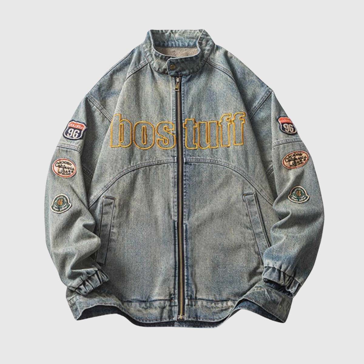 Style Core Aesthetics, New Style Trends Vintage Embroidered Denim Jacket