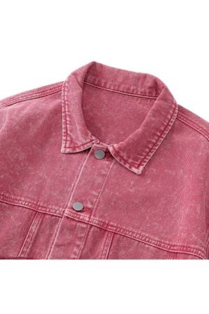 Style Core Aesthetics, New Style Trends Vintage Embroidered Washed Denim Jacket