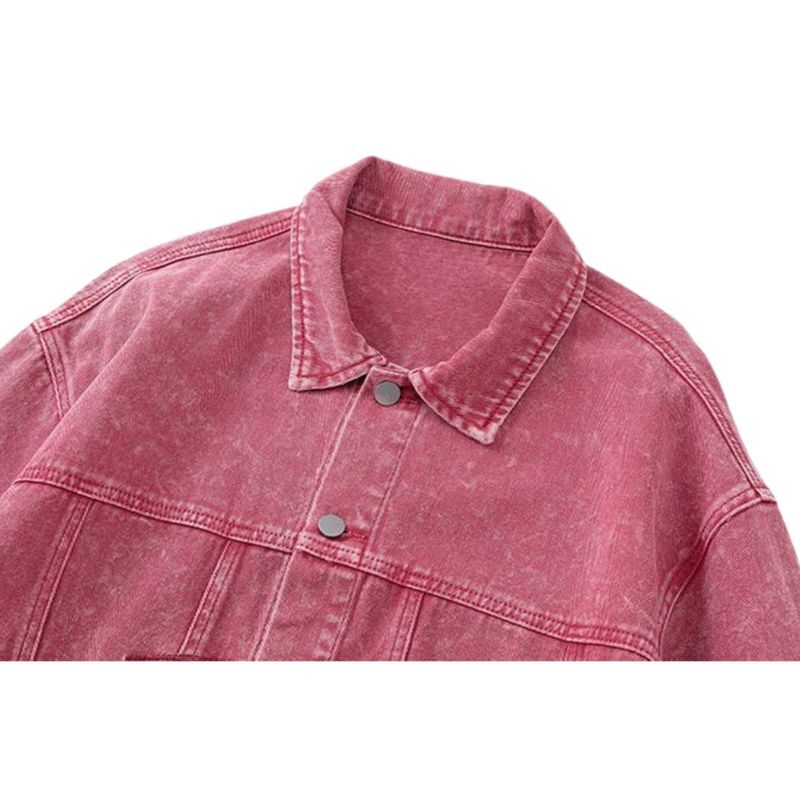 Style Core Aesthetics, New Style Trends Vintage Embroidered Washed Denim Jacket Style Core Aesthetics, New Style Trends Vintage Embroidered Washed Denim Jacket