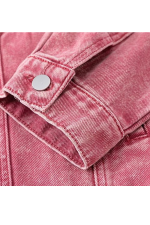 Style Core Aesthetics, New Style Trends Vintage Embroidered Washed Denim Jacket