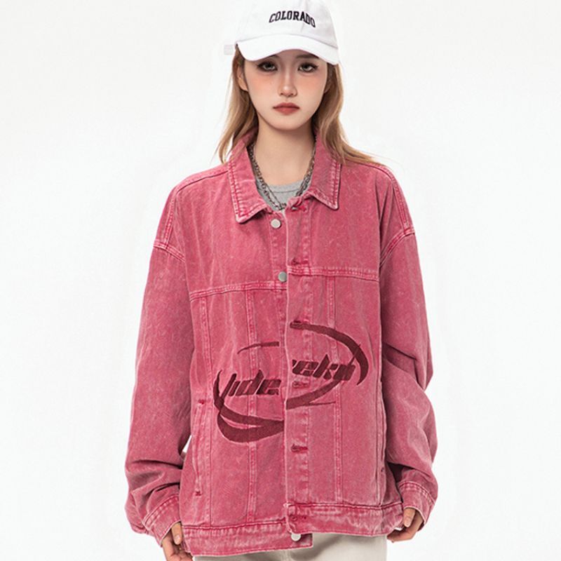 Style Core Aesthetics, New Style Trends Vintage Embroidered Washed Denim Jacket Style Core Aesthetics, New Style Trends Vintage Embroidered Washed Denim Jacket