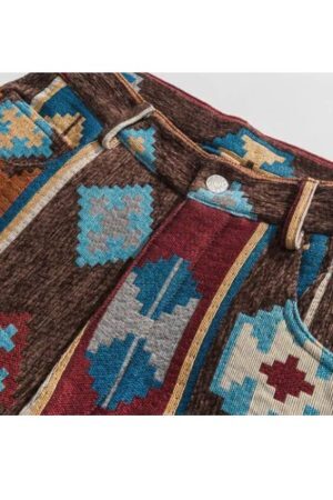 Style Core Aesthetics, New Style Trends Vintage Ethnic Embroidered Pants