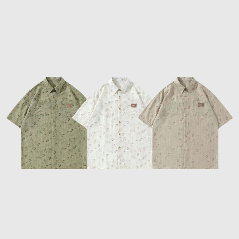 Style Core Aesthetics, New Style Trends Vintage Floral Full Print Shirts Style Core Aesthetics, New Style Trends Vintage Floral Full Print Shirts