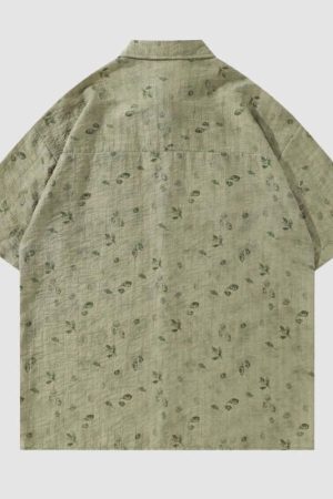 Style Core Aesthetics, New Style Trends Vintage Floral Full Print Shirts