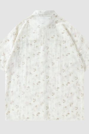 Style Core Aesthetics, New Style Trends Vintage Floral Full Print Shirts