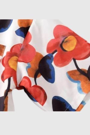 Style Core Aesthetics, New Style Trends Vintage Floral Print Shirts