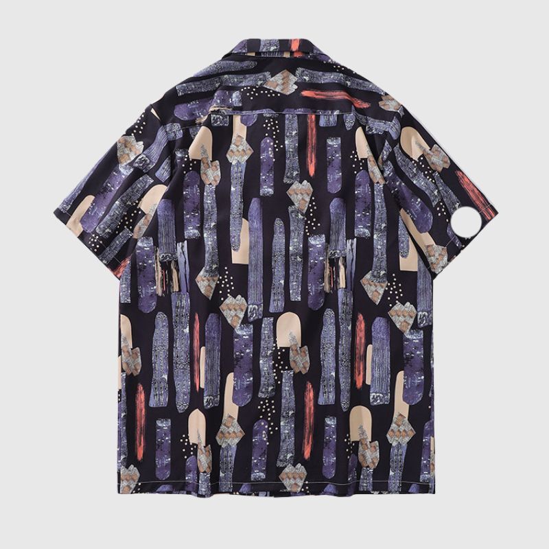 Style Core Aesthetics, New Style Trends Vintage Graffiti Printed Shirt Style Core Aesthetics, New Style Trends Vintage Graffiti Printed Shirt