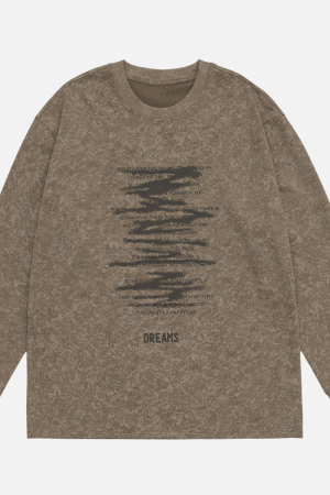 Style Core Aesthetics, New Style Trends Vintage Graphic Long Sleeve Tee