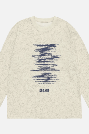 Style Core Aesthetics, New Style Trends Vintage Graphic Long Sleeve Tee