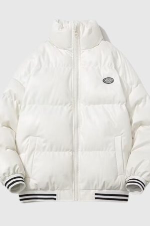 Style Core Aesthetics, New Style Trends Vintage Inspired PU Leather Padded Jacket