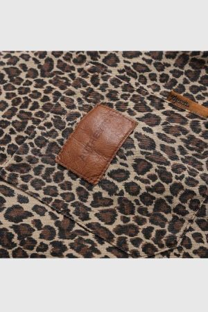 Style Core Aesthetics, New Style Trends Vintage Leopard Cotton Shirts