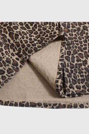 Style Core Aesthetics, New Style Trends Vintage Leopard Cotton Shirts