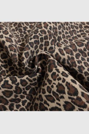 Style Core Aesthetics, New Style Trends Vintage Leopard Cotton Shirts