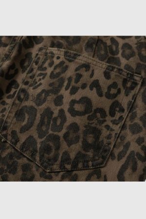 Style Core Aesthetics, New Style Trends Vintage Leopard Jeans