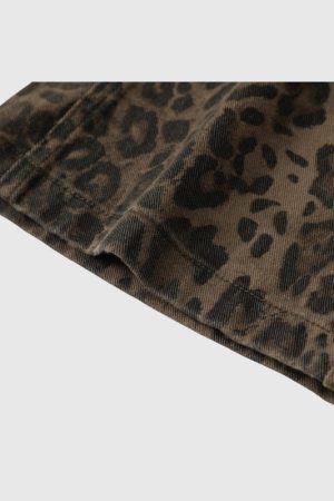 Style Core Aesthetics, New Style Trends Vintage Leopard Jeans