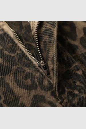 Style Core Aesthetics, New Style Trends Vintage Leopard Jeans