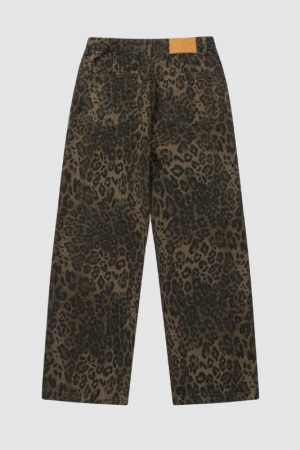 Style Core Aesthetics, New Style Trends Vintage Leopard Jeans