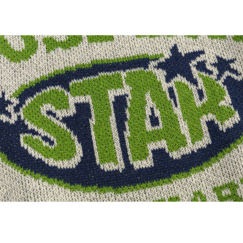 Style Core Aesthetics, New Style Trends Vintage Letter Patchwork Pullover Style Core Aesthetics, New Style Trends Vintage Letter Patchwork Pullover