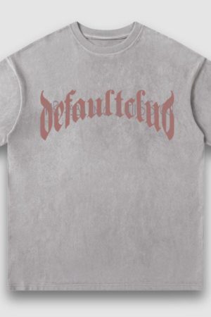 Style Core Aesthetics, New Style Trends Vintage Lettered Floral Printed Suede Tee