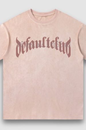 Style Core Aesthetics, New Style Trends Vintage Lettered Floral Printed Suede Tee