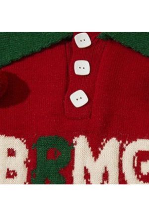 Style Core Aesthetics, New Style Trends Vintage Lettered Loose Lapel Sweater