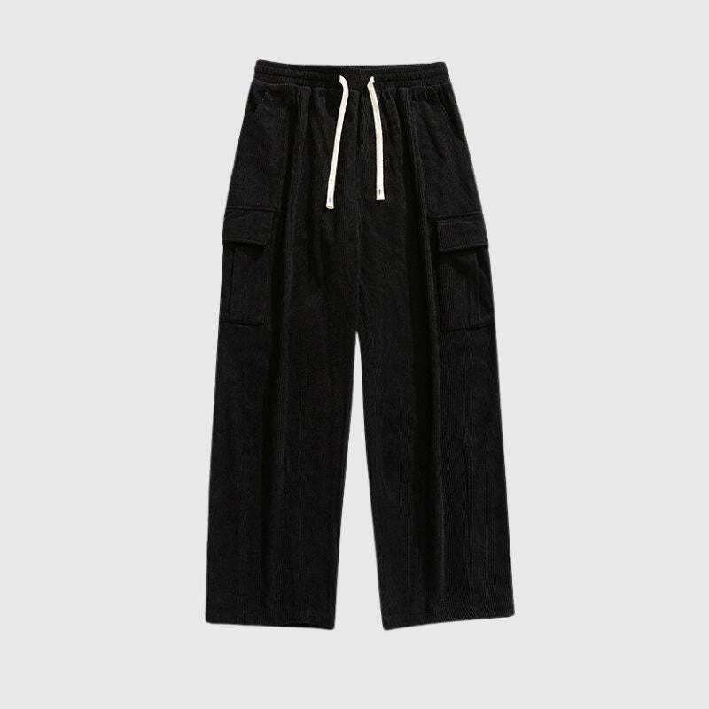 Style Core Aesthetics, New Style Trends Vintage Loose-Fit Japanese Corduroy Pants