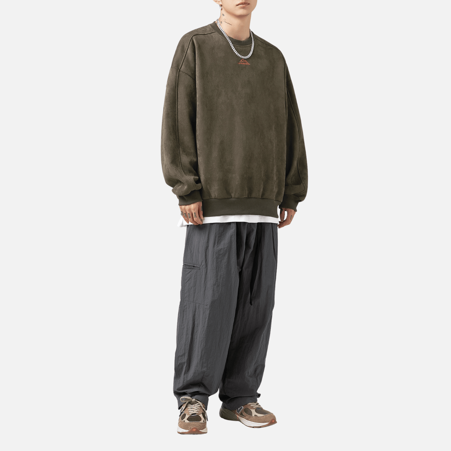 Style Core Aesthetics, New Style Trends Vintage Mountain Logo Fleece Sweatshirt Style Core Aesthetics, New Style Trends Vintage Mountain Logo Fleece Sweatshirt