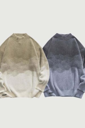 Style Core Aesthetics, New Style Trends Vintage Ombre Sweater