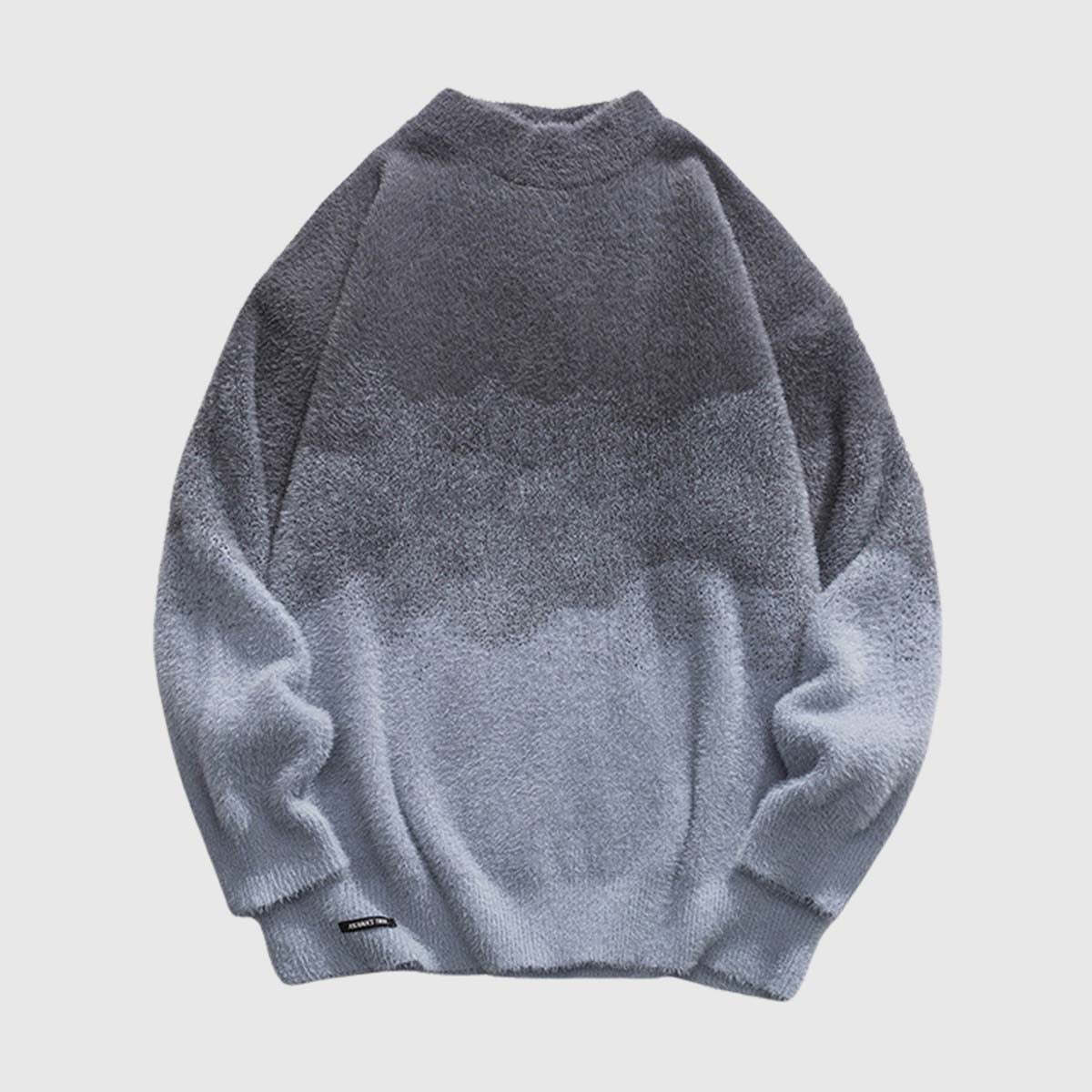 Style Core Aesthetics, New Style Trends Vintage Ombre Turtleneck Sweater Style Core Aesthetics, New Style Trends Vintage Ombre Turtleneck Sweater