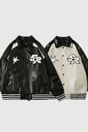 Style Core Aesthetics, New Style Trends Vintage Original Loose Fit Leather Jacket