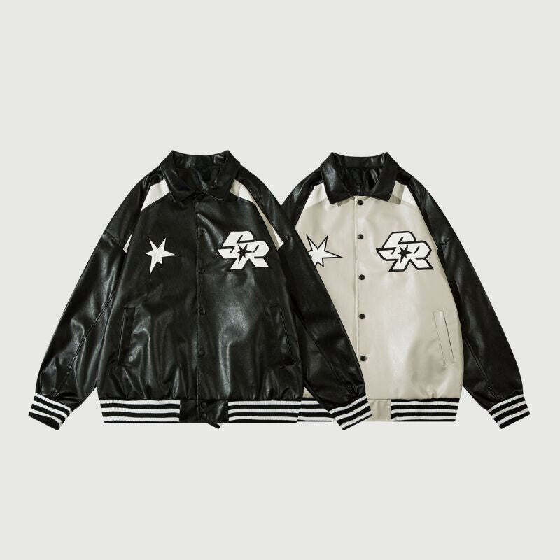 Style Core Aesthetics, New Style Trends Vintage Original Loose Fit Leather Jacket Style Core Aesthetics, New Style Trends Vintage Original Loose Fit Leather Jacket