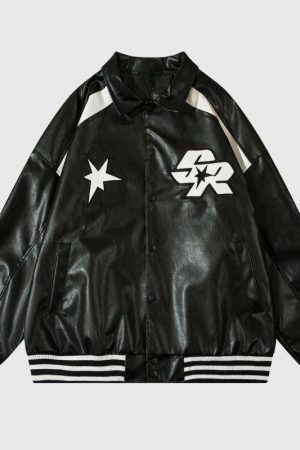 Style Core Aesthetics, New Style Trends Vintage Original Loose Fit Leather Jacket