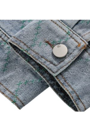 Style Core Aesthetics, New Style Trends Vintage Patchwork Denim Contrast Jacket