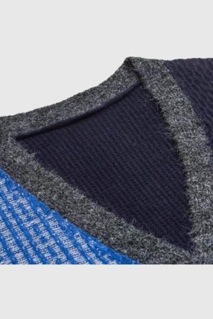 Style Core Aesthetics, New Style Trends Vintage Patchwork Knit Cardigan