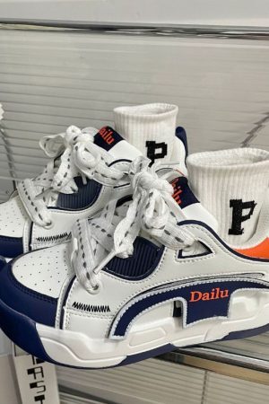 Style Core Aesthetics, New Style Trends Vintage Patchwork Sneakers