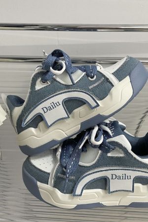 Style Core Aesthetics, New Style Trends Vintage Patchwork Sneakers