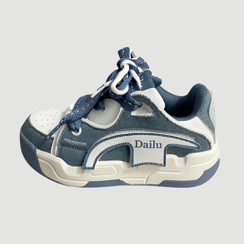 Style Core Aesthetics, New Style Trends Vintage Patchwork Sneakers