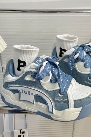 Style Core Aesthetics, New Style Trends Vintage Patchwork Sneakers
