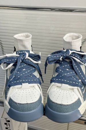 Style Core Aesthetics, New Style Trends Vintage Patchwork Sneakers